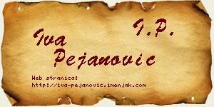 Iva Pejanović vizit kartica